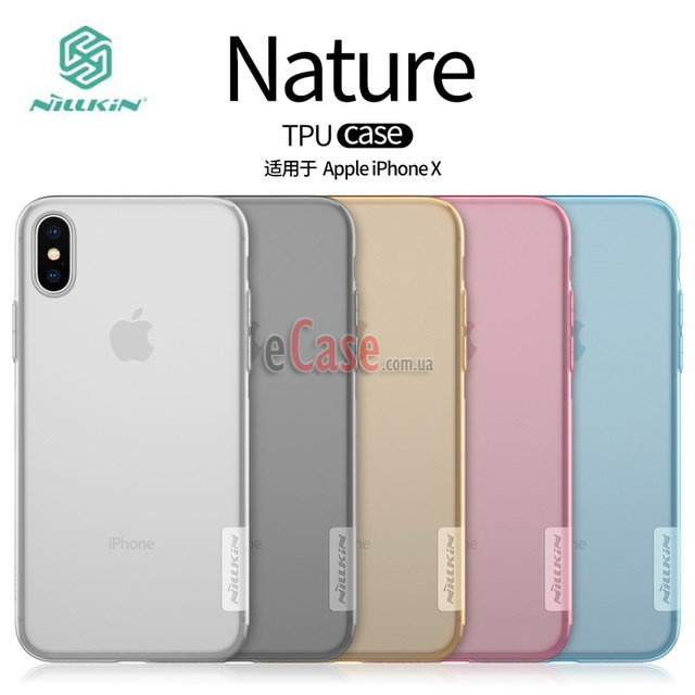 TPU чехол Nillkin Nature для iPhone 10 (X) фото 1 — eCase