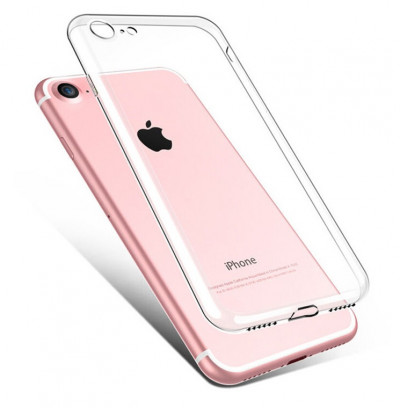 Прозрачная ТПУ накладка для iPhone SE 2020 EXELINE Crystal (Strong 0,5мм) — eCase