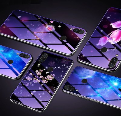 Накладка TPU + Glass Violet для Huawei Nova 5T — eCase