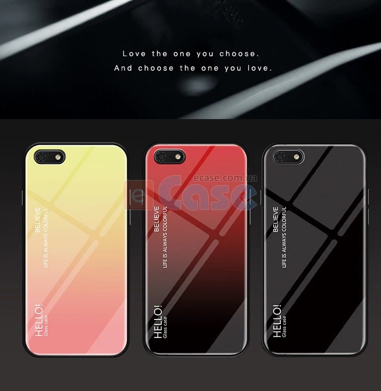 Накладка TPU + Glass Colorful для Huawei Y5 Prime 2018 фото 1 — eCase