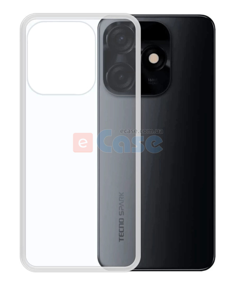 Силиконовый чехол для Tecno Spark 10C (Crystal Clear) фото 1 — eCase