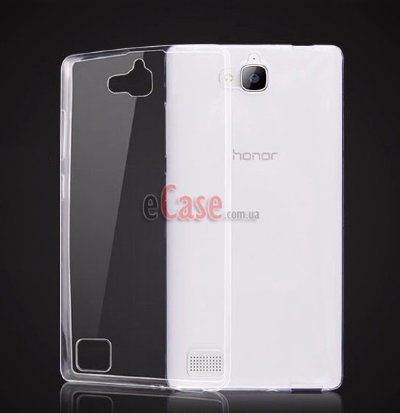Прозрачная ТПУ накладка для Huawei Honor 3C (Crystal Clear) — eCase