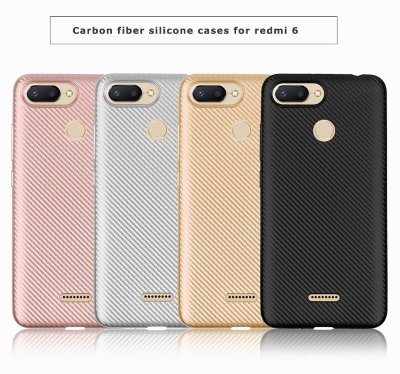ТПУ накладка Carbon для Xiaomi Redmi 6 — eCase