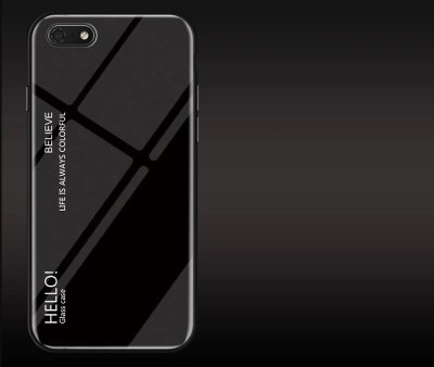 Накладка TPU + Glass Colorful для Huawei Honor 7A &mdash; eCase