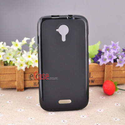 ТПУ накладка Kuboq Advanced для Fly IQ442 Miracle 2 (черный) + защитная пленка — eCase