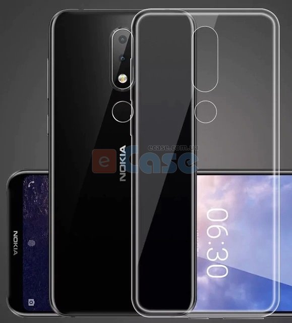 Прозора ТПУ накладка для Nokia 3.1 Plus EXELINE Crystal (Strong 0,5 мм) фото 1 — eCase