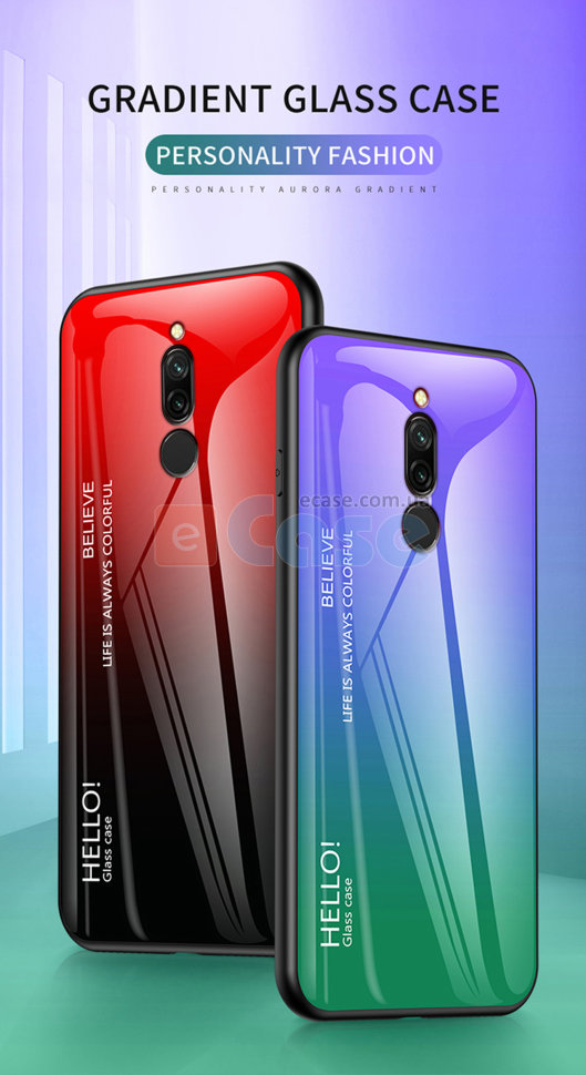 Накладка TPU + Glass Colorful для Xiaomi Redmi 8 фото 1 — eCase