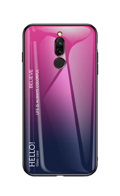 Накладка TPU + Glass Colorful для Xiaomi Redmi 8 — eCase