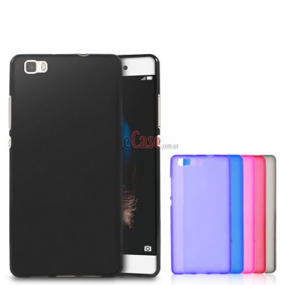 TPU накладка для Huawei P8 Lite (матовый, однотонный) — eCase