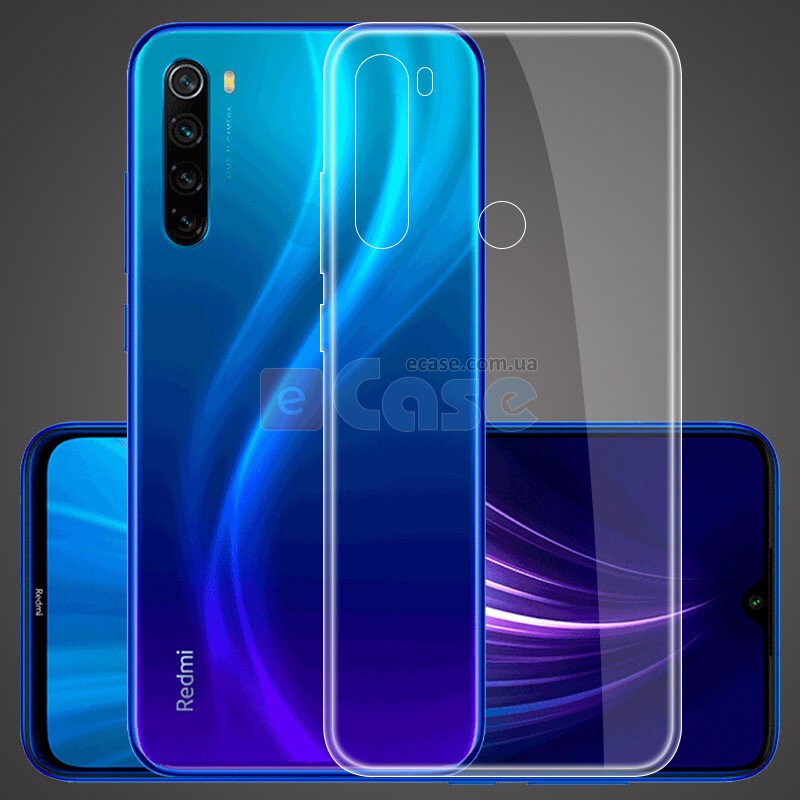 Прозрачная ТПУ накладка для Xiaomi Redmi Note 8 EXELINE Crystal (Strong 0,5мм) фото 1 — eCase