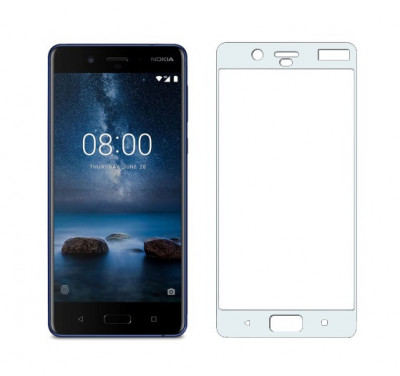 Захисне скло 3D Full-screen Color Frame для Nokia 8 — eCase