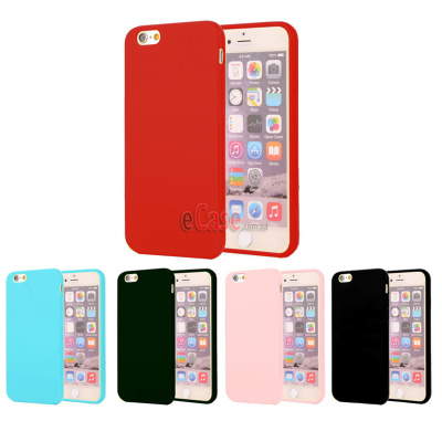 TPU накладка Matte для iPhone 6 / 6S (однотонная) — eCase