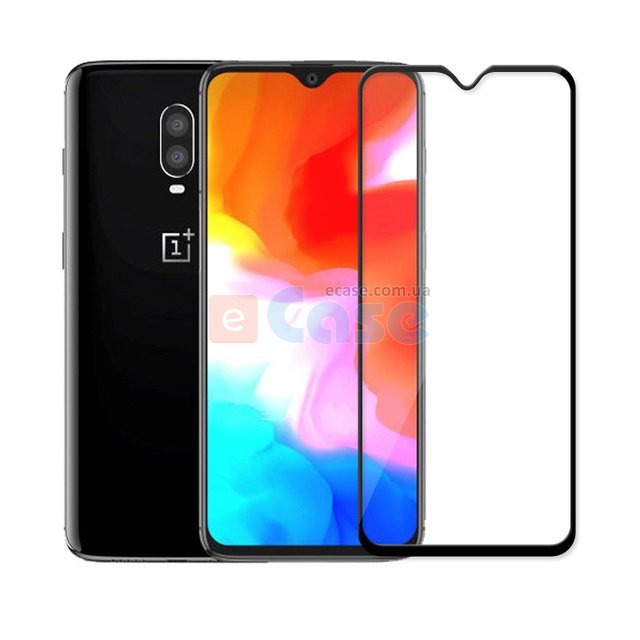 Защитное стекло 5D (на весь экран) с цветной рамкой для OnePlus 6T фото 1 — eCase