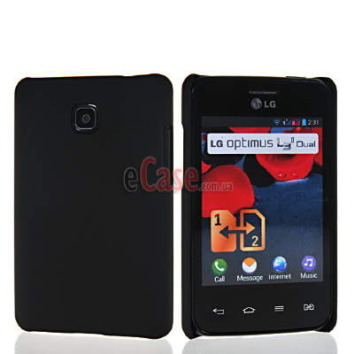 Пластикова накладка Hard Case для LG E435 Optimus L3 II Dual (чорний) — eCase