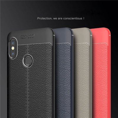 ТПУ накладка Leather для Xiaomi Mi Max 3 — eCase