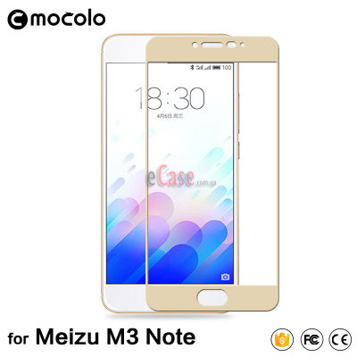 Защитное стекло MOCOLO с рамкой для Meizu M3 Note — eCase