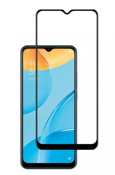 Захисне скло 5D (на весь екран) з кольоровою рамкою для Oppo A15s — eCase