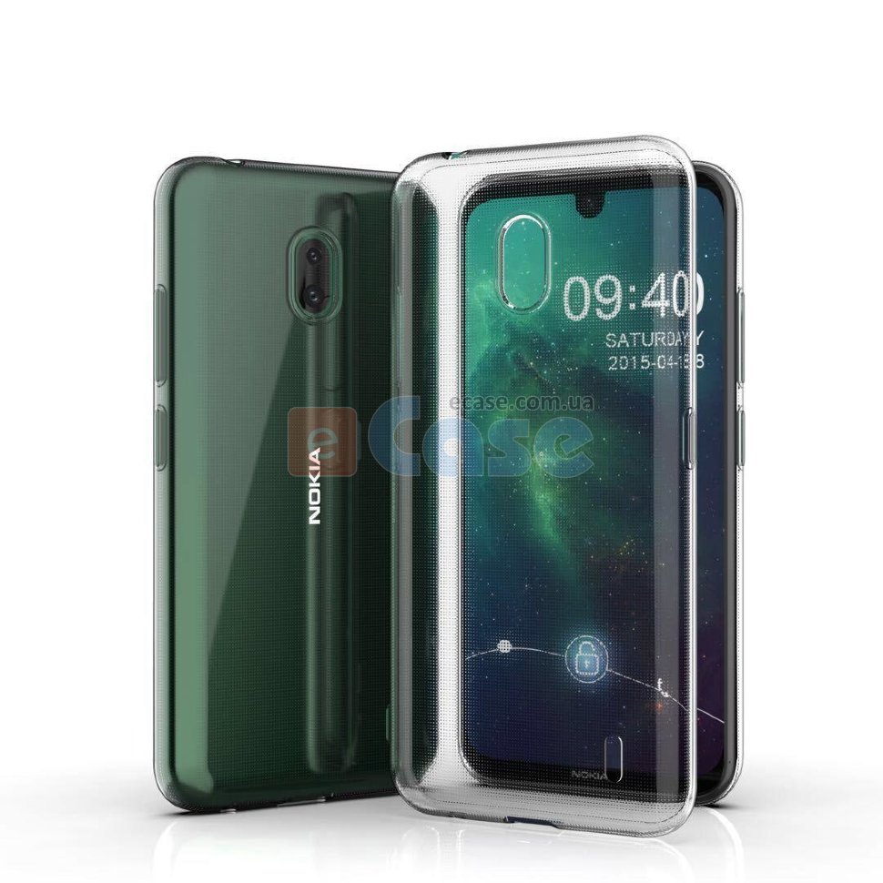 Прозрачная ТПУ накладка для Nokia 2.2 EXELINE Crystal (Strong 0,5мм) фото 1 — eCase