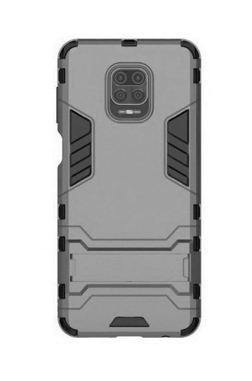 Защитный чехол с ТПУ бампером для Xiaomi Redmi Note 9 Pro (c подставкой) — eCase