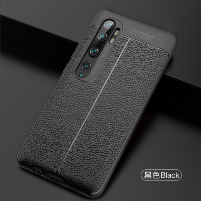 ТПУ накладка Leather для Xiaomi Mi Note 10 Pro — eCase
