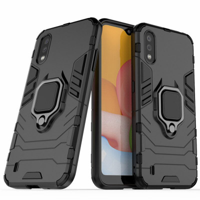 Ударопрочная накладка с подставкой и TPU бампером для Samsung Galaxy A01 2020 (A015F) — eCase