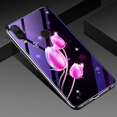Накладка TPU + Glass Violet для Xiaomi Redmi Note 7 Pro — eCase
