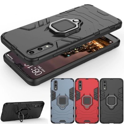 Ударостійка накладка з підставкою і TPU бампером для Huawei P20 — eCase