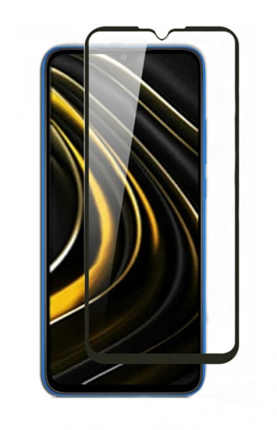 Захисне скло Full Glue Color для Xiaomi Poco M3 — eCase