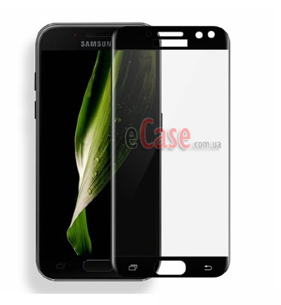 Защитное стекло 5D (на весь экран) с цветной рамкой для Samsung Galaxy J3 2017 — eCase