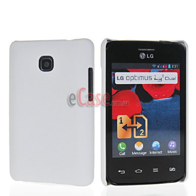 Пластикова накладка Hard Case для LG E425 Optimus L3 II (білий) — eCase