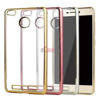 ТПУ накладка Electroplating для Xiaomi Redmi 3X — eCase