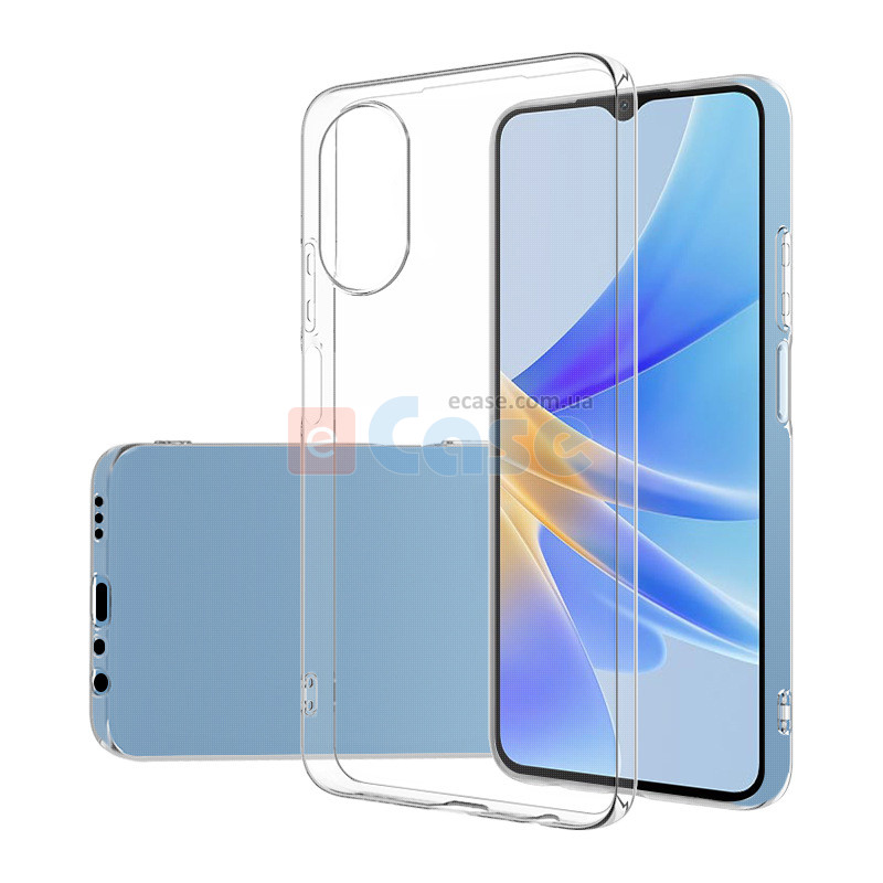 Прозрачная ТПУ накладка для Oppo A38 EXELINE Crystal (Strong 0,5мм) фото 1 — eCase