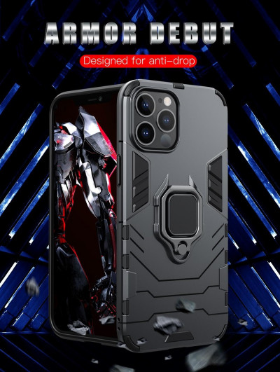 Ударопрочная накладка с подставкой и TPU бампером для iPhone 12 Max &mdash; eCase