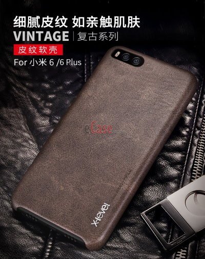 Кожаная накладка X-level Vintage для Xiaomi Mi6 — eCase