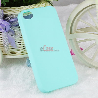 TPU накладка Matte для iPhone 4 / 4S (однотонная) — eCase