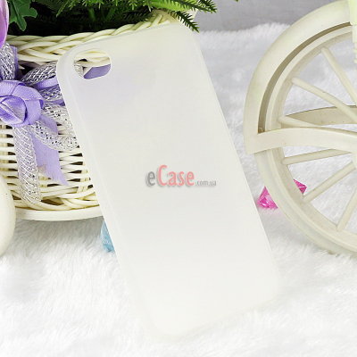 TPU накладка Matte для iPhone 4 / 4S (однотонная) — eCase