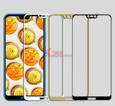 Защитное стекло для Huawei P20 Lite (Tempered Glass Frame 2,5D) с рамкой — eCase