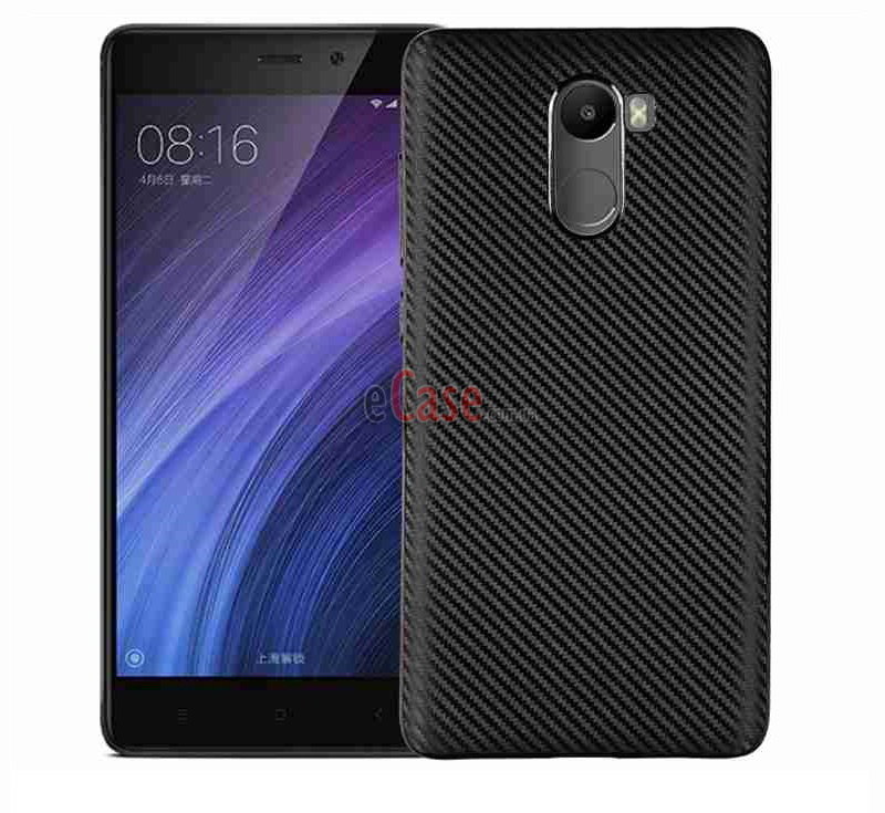 ТПУ накладка Carbon для Xiaomi Redmi 4 фото 1 — eCase