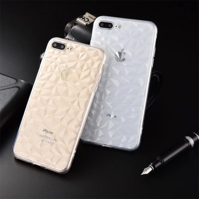 ТПУ накладка Rombs (прозрачная) для iPhone 7 Plus — eCase