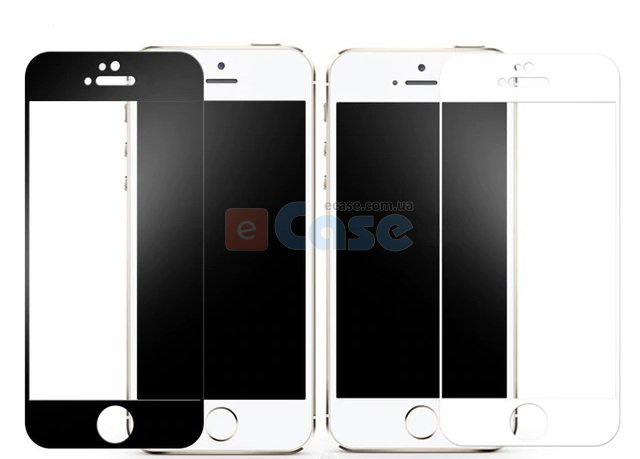 Захисне скло 3D Full-screen Color Frame для iPhone 5 / 5S / SE фото 1 — eCase