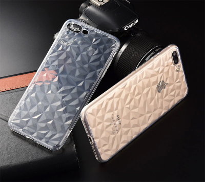 ТПУ накладка Rombs (прозора) для iPhone 8 Plus — eCase