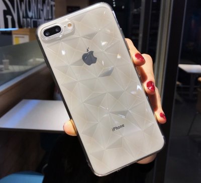 ТПУ накладка Rombs (прозора) для iPhone 8 Plus &mdash; eCase