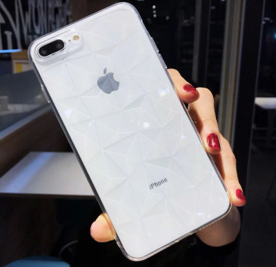 ТПУ накладка Rombs (прозора) для iPhone 8 Plus &mdash; eCase