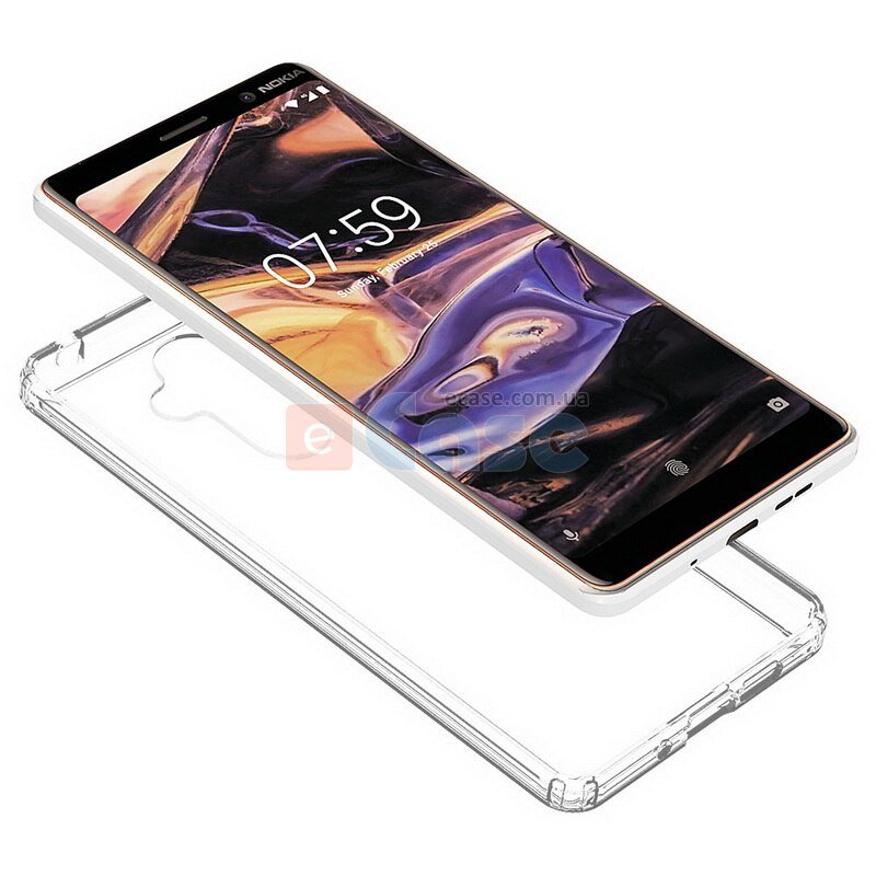 Прозрачная ТПУ накладка для Nokia 7 Plus (Crystal Clear) фото 1 — eCase