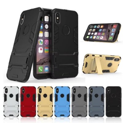 Ударостійка накладка з ТПУ бампером для iPhone Xs Max (з підставкою) — eCase