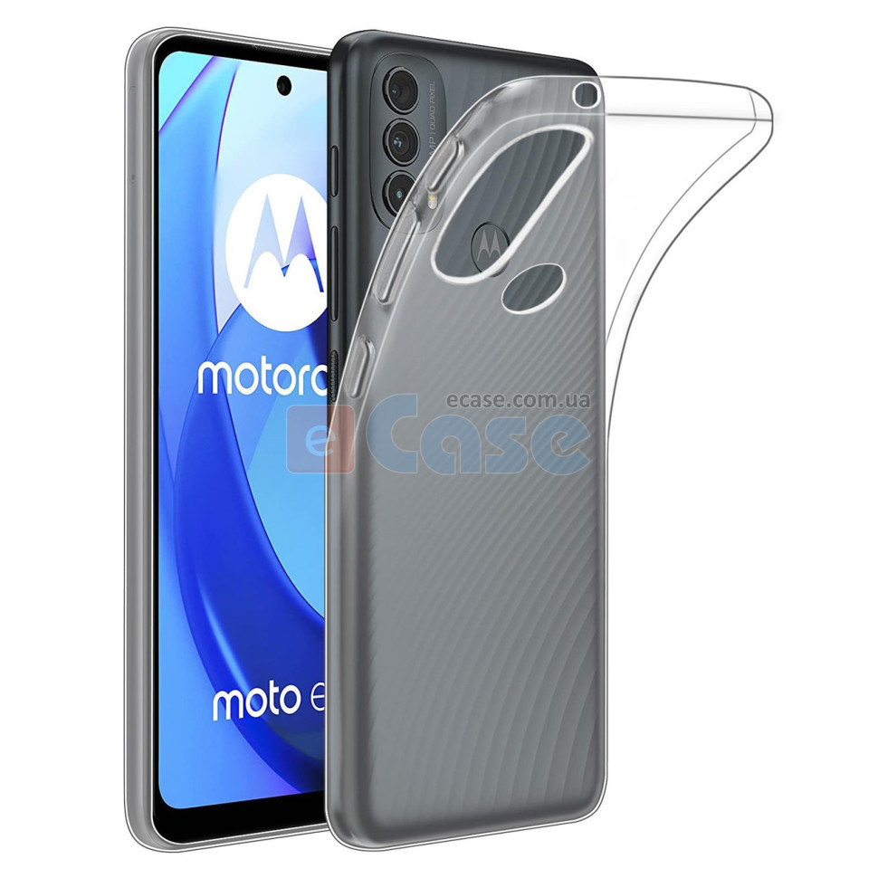 Силиконовый чехол для Motorola Moto E30 (Crystal Clear) фото 1 — eCase
