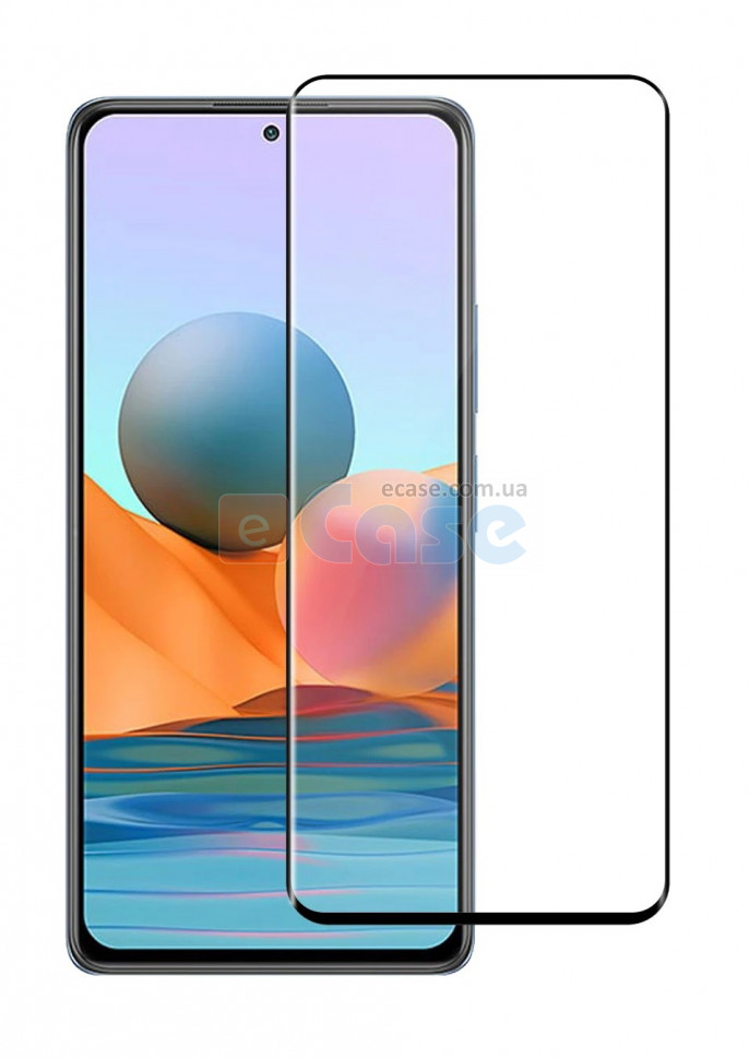 Защитное стекло 5D (на весь экран) с цветной рамкой для Xiaomi Redmi Note 10 фото 1 — eCase