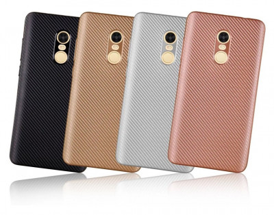 ТПУ накладка Carbon для Xiaomi Redmi Note 4X — eCase