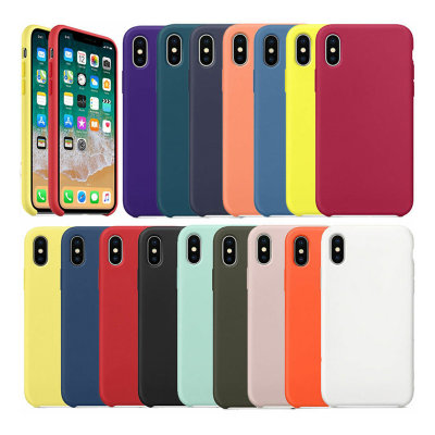 ТПУ накладка Silky Color для iPhone Xs Max — eCase