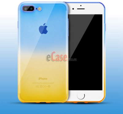 Ультратонка ТПУ накладка для iPhone 8 Plus (Crystal Clear UKR) &mdash; eCase